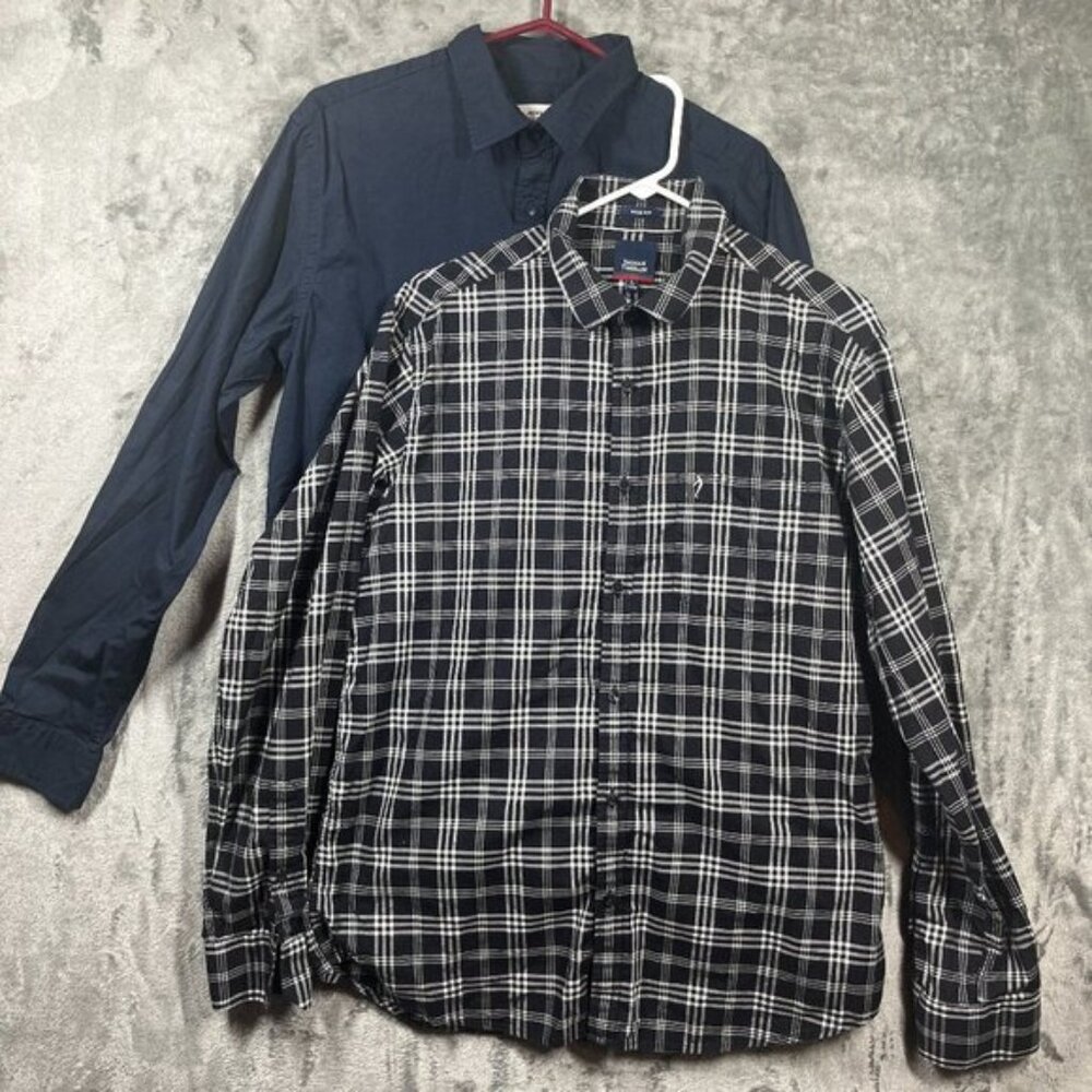 (2) Mens Shirt Size Large Jack Jones & Indian Terrain - In excellent condition